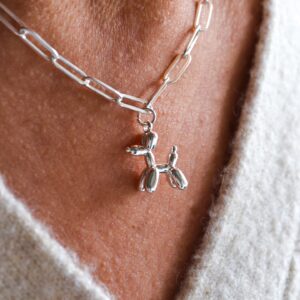 Collar Perrito Balloon - Acero Blanco