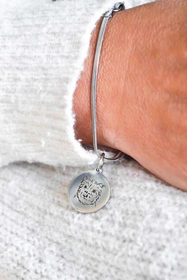 PULSERA ACERO QUIRÚRGICO PERSONALIZADO DE MASCOTA: